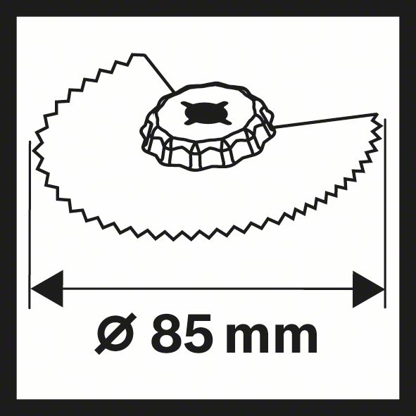 BOSCH BIM Segmentsägeblatt ACZ 85 EB, Wood and Metal, 85 mm, 10er-Pack