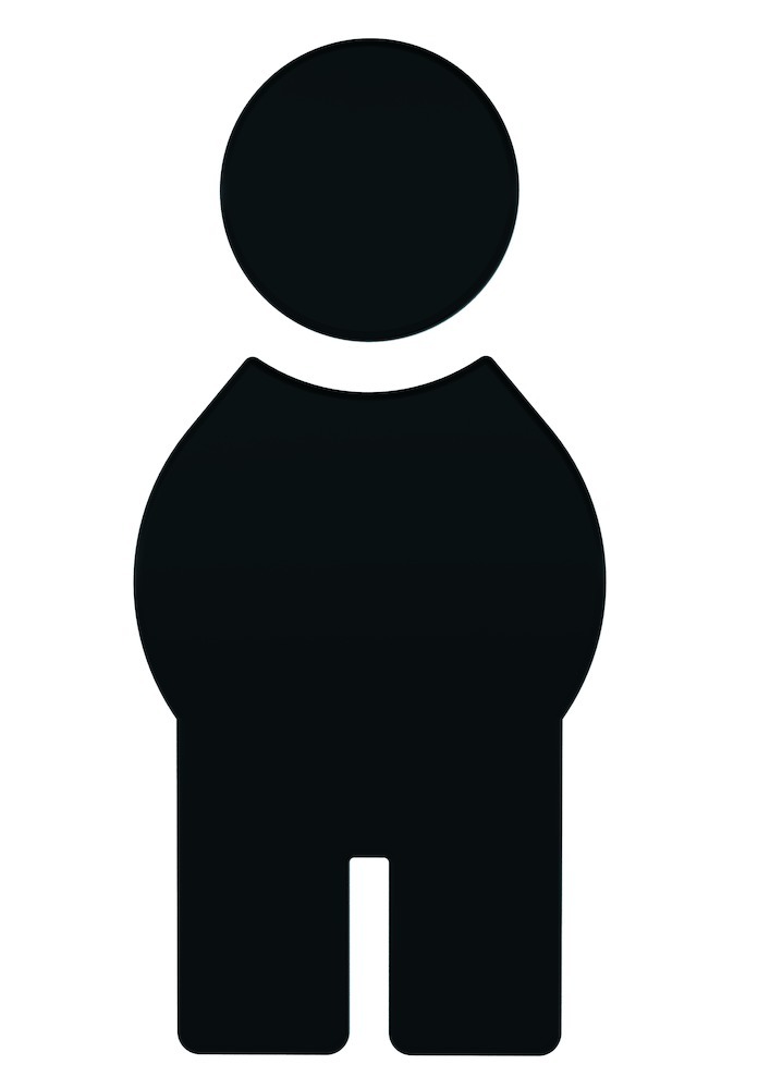 HEWI Hinweisschild Herren 801.91.010, Polyamid, 801.91.010 90