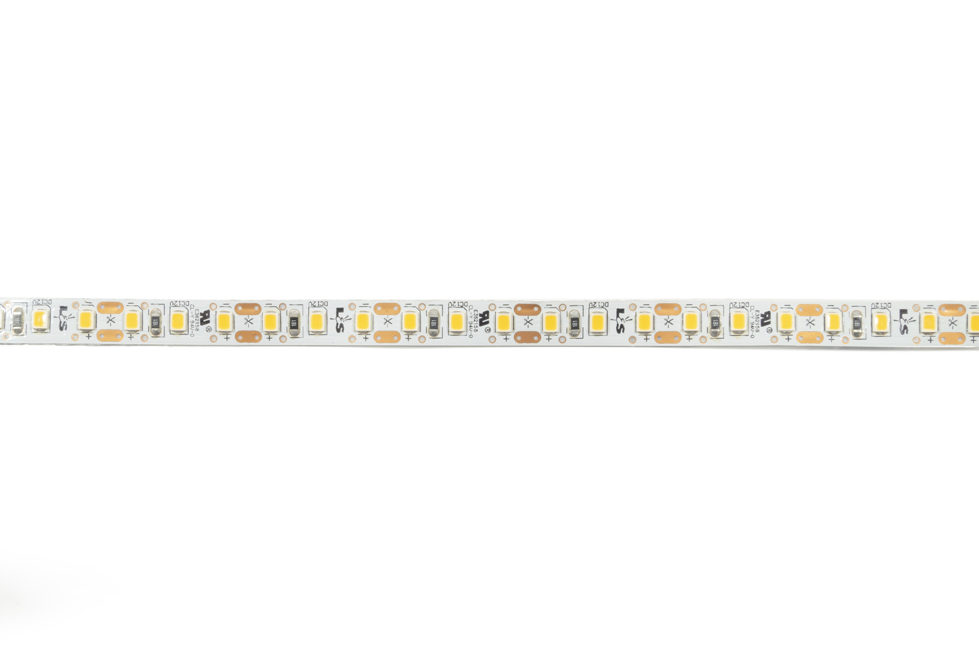 L&S LED-Band 120LEDs/m (2835), 3000K, 3/25mm, 12VDC, 9,6W/m, 8mmx15m, IP20, white PC, TudoEco