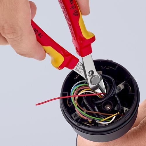 KNIPEX Elektronikseitenschneider Electronic Super-Knips L.125mm Form 0 Facette nein VDE