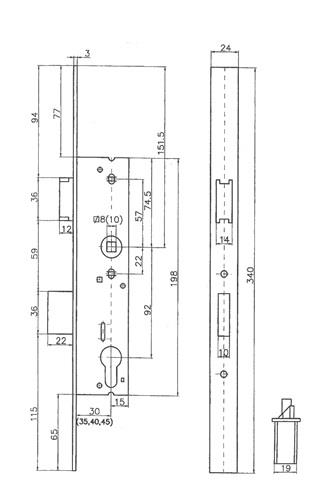 BEVER RR-Einsteckschl.PZ 24/40/92/10mm DIN L/R VA Riegelausschl.22mm 340mm BEVER BEVER RR-Einsteckschl.PZ 24/40/92/10mm DIN L/R VA Riegelausschl.22mm 340mm BEVER