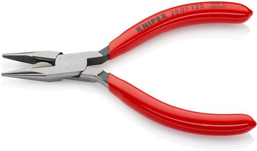 KNIPEX Flachrundzange L.125mm flach/rund ger.pol.Ku.-Überzug KNIPEX