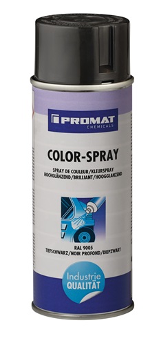 PROMAT Colorspray tiefschwarz hochglänzend RAL 9005 400 ml Spraydose PROMAT CHEMICALS