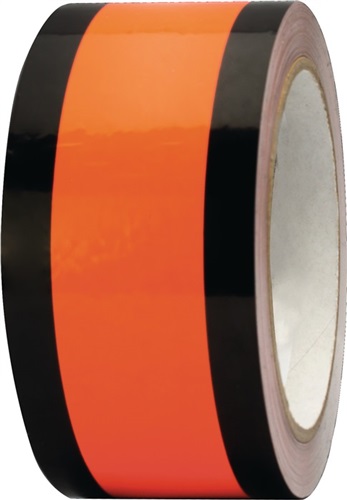 MULTICOLL Schilderabdeckband Aufdruck o.B.50mm L.33m schwarz/orange