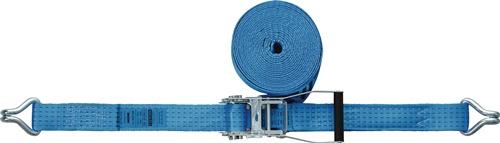 Zurrgurt DIN EN 12195-2 L.6m B.50mm m.Ratsche+Spitzh.LC U 5000 daN TECWERK