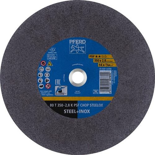 PFERD Trennscheibe PSF CHOP STEELOX D350x2,8mm ger.Stahl/INOX Bohr.25,4mm PFERD