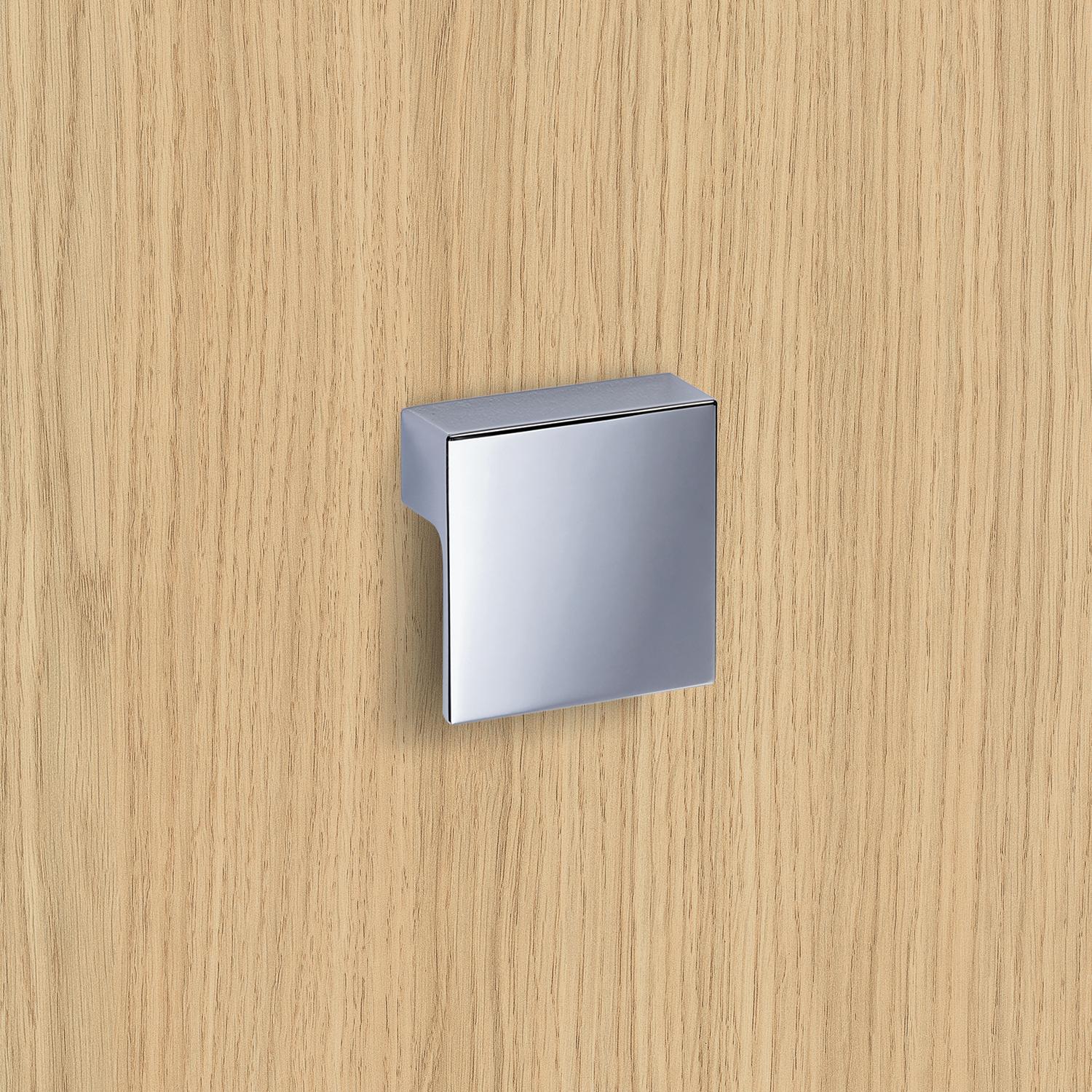 HETTICH Griff Venusia, •–• 32, L 60 mm, B 60 mm, H 21 mm, Verchromt glanz, 115155 HETTICH Griff Venusia, •–• 32, L 60 mm, B 60 mm, H 21 mm, Verchromt glanz, 115155