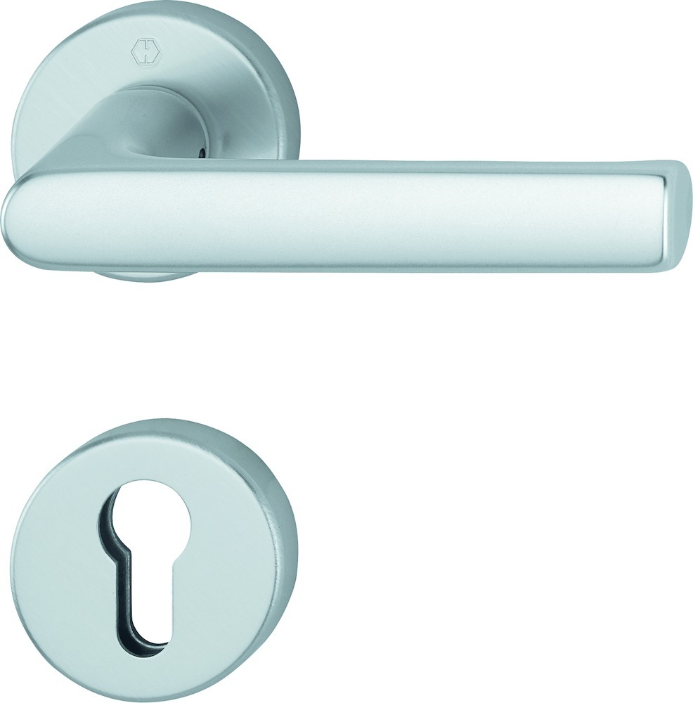 HOPPE® Drücker-Halbgarnitur mit Rosetten Hamburg 1700/42/42S, Aluminium, 11789414 HOPPE® Drücker-Halbgarnitur mit Rosetten Hamburg 1700/42/42S, Aluminium, 11789414