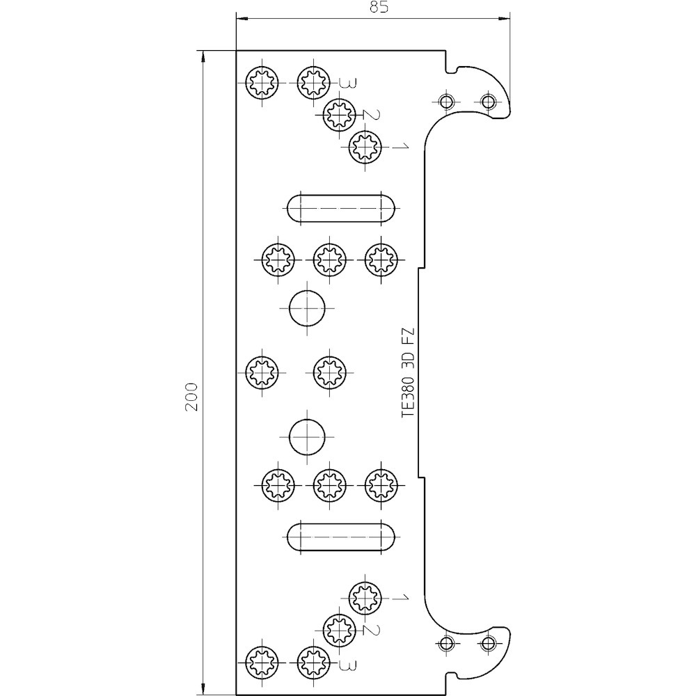 SIMONSWERK Befestigungsplatte TECTUS® TE 380 3D FZ