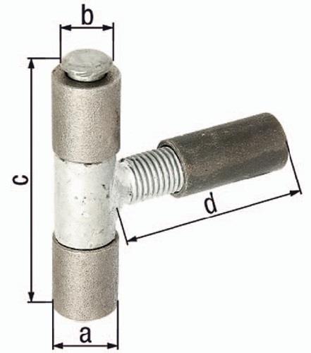 GAH Anschweißband 22x12x87x90mm STA roh GAH