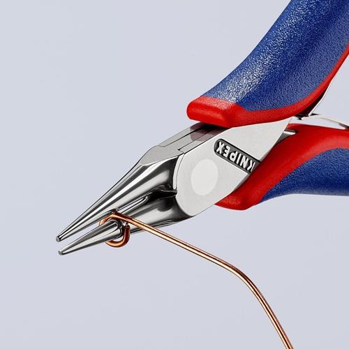 KNIPEX Elektronik-Greifzange Gesamt-L.115mm rundspitze Backen Form 3 Mehrkomp.-Hüllen