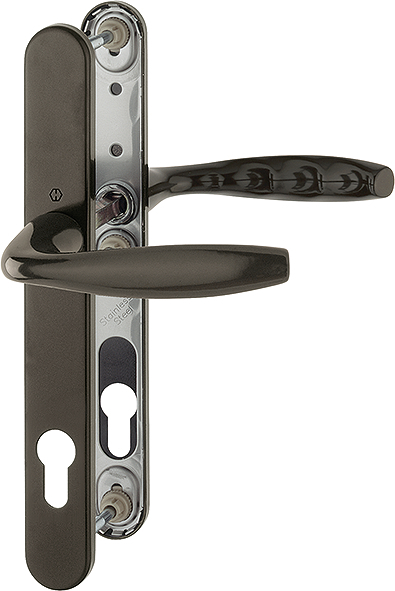 HOPPE® Drückergarnitur mit Schmalschild New York 1810/3346, Aluminium