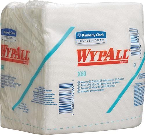 KIMBERLY-CLARK Wischtuch WYPALL X60 6034 L310xB320ca.mm weiß 1-lagig 12 Btl.à 76 Tü.