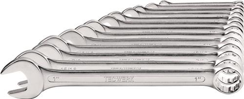 TECWERK Ringmaulschlüsselsatz 13-tlg.SW 1/4-1 Zoll Form A CV-Stahl TECWERK