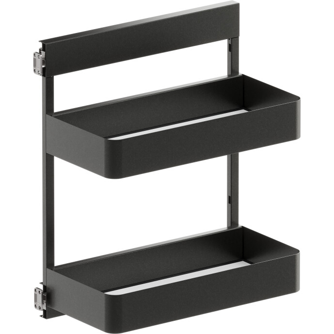 Seitenwandauszug SUB-Side, Korbset, 2x 300er, Planero, lavagrau Vauth Sagel