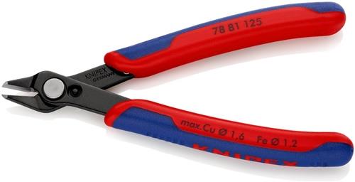 KNIPEX Elektronik-Seitenschneider Super-Knips® L.125mm Form 8 Facette ja,kl.brün.