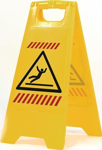 SPRINTUS Warnschild Achtung Rutschgefahr Piktogramm B 300xH 570mm