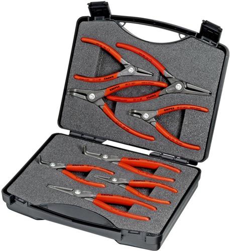 KNIPEX Sicherungszangensatz 8-tlg.in Ku.-Koffer 10-60mm KNIPEX