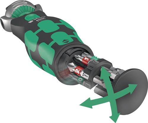 Schwenk- u.U.-Knarre 8009 Zyklop Pocket Set 1 3/8Zoll+1/4 Zoll 72 Z.WERA Schwenk- u.U.-Knarre 8009 Zyklop Pocket Set 1 3/8Zoll+1/4 Zoll 72 Z.WERA