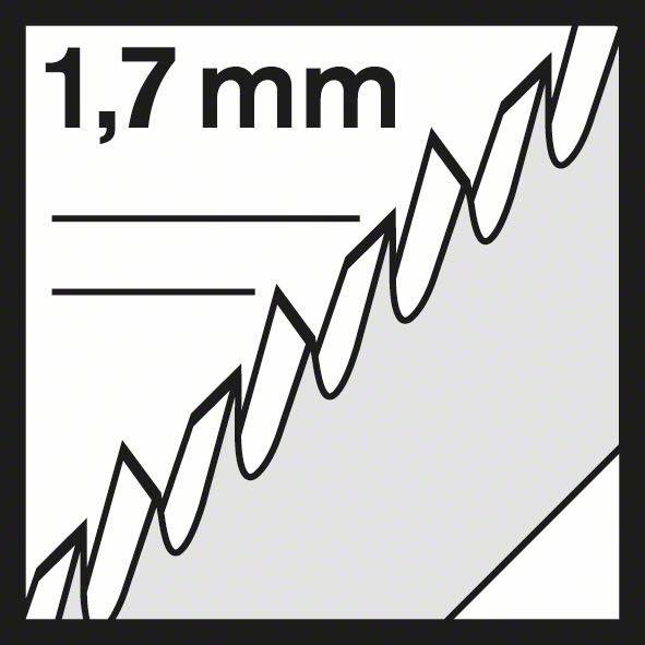 BOSCH Stichsägeblatt T 101 BIF Special for Laminate, 5er-Pack