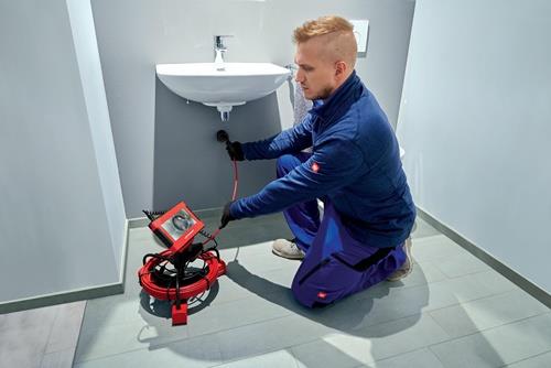 ROTHENBERGER Inspektionskamera ROCAM mini HD-Set CAS Kamerakopf-D.25mm Kabel-D.7mm 0-110mm