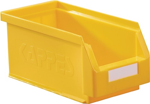 KAPPES Sichtlagerkasten L290xB140xH130mm PE gelb RASTERPLAN