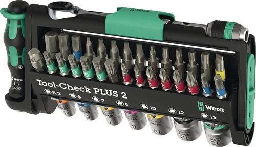 WERA Bit-/Steckschlüsselset Tool Check Plus 2 39-tlg.WERA