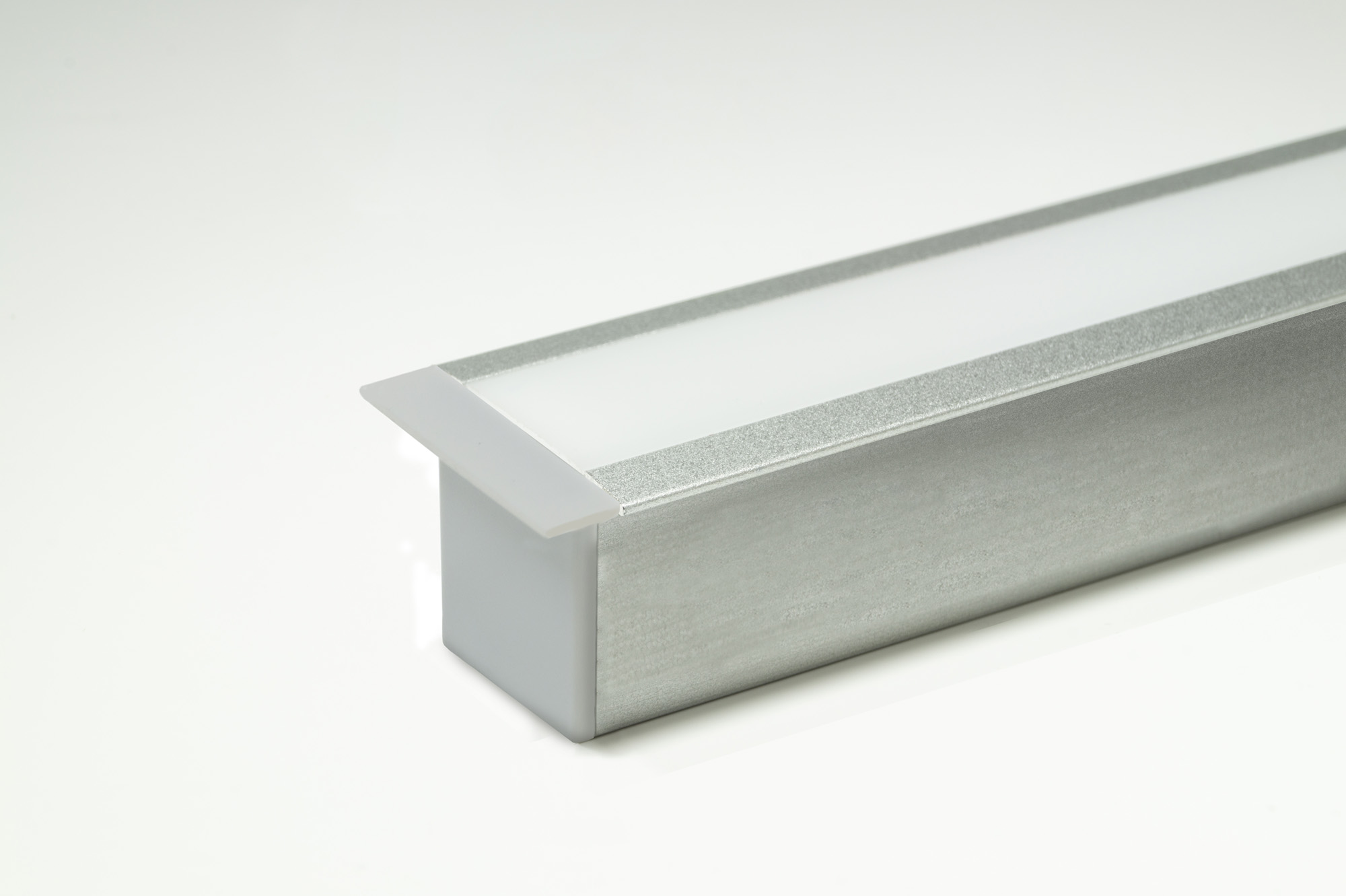 L&S LED Leuchtenprofil Prag 24x19 Einbau Aluminium EV1 L:3080 mm