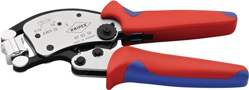 KNIPEX Crimpzange Twistor16 Gesamt-L.200mm 0,14-16 mm² brün.Mehrkomp.-Hüllen KNIPEX