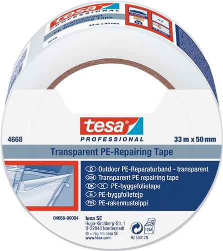 TESA Folienreparaturband tesaband® 4668 transp.L.33m B.50mm Rl.TESA