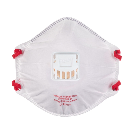 MILWAUKEE 10er Pack FFP3 Einweg-Atemschutzmaske mit Ventil MILWAUKEE 10er Pack FFP3 Einweg-Atemschutzmaske mit Ventil