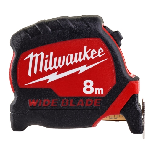 MILWAUKEE nicht-magnetisch, 33 mm breites Band Premium-Bandmaß breit 8 m