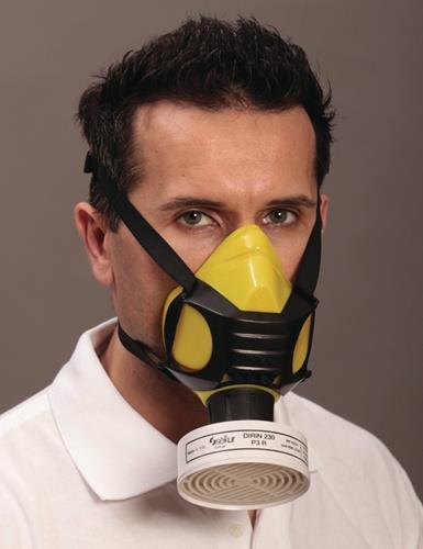 EKASTU Halbmaske Polimask ALFA/Silikone EN 140 m.Ausatemventil Universalgröße EKASTU