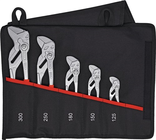 KNIPEX Zangenschlüsselset Inh.5-tlg.verchr.Rolltasche KNIPEX KNIPEX Zangenschlüsselset Inh.5-tlg.verchr.Rolltasche KNIPEX
