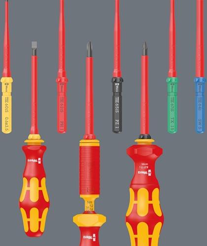 WERA Wechselklingen KK VDE 64 i TiE SW 3mm L.157mm Hex-Plus Black Point 6-kant 9mm