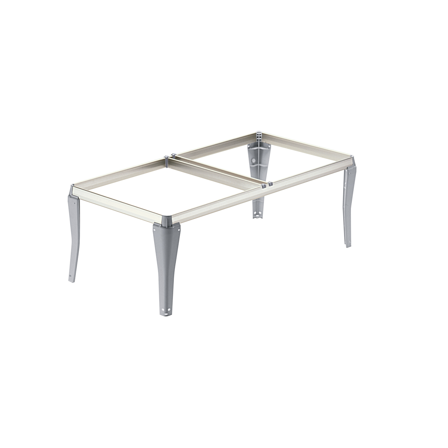 HETTICH Steckbarer Hängerahmen Schreibtischunterschrank, Aluminium Optik, 710x244x350 mm, 9039923