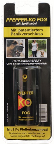 BALLISTOL Tierabwehrspray PFEFFER-KO FOG 40ml m.Gürtelclip Spraydose BALLISTOL