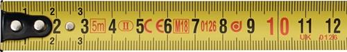 PROMAT Taschenrollbandmaß L.8m B.25mm mm/cm EG II Ku.CR PROMAT