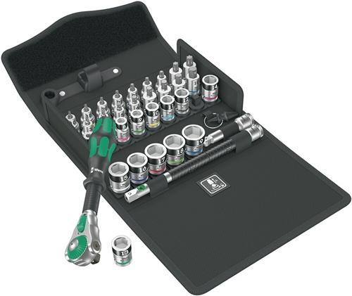 WERA Steckschlüsselsatz 8100 SB ALL-in Zyklop Speed 35-tlg.3/8 Zoll SW 6-19mm
