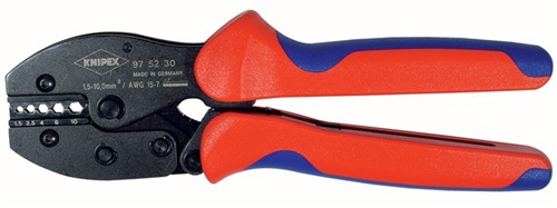 KNIPEX Crimpzange PreciForce® L.220mm 0,72/1,07/1,72/3,25/4,52/5,4mm 498g KNIPEX