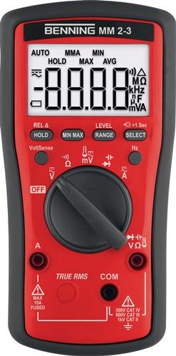 BENNING Multimeter MM 2-3 0,1 mV-1000 V AC,0,1 mV-1000 V DC TRUE RMS BENNING