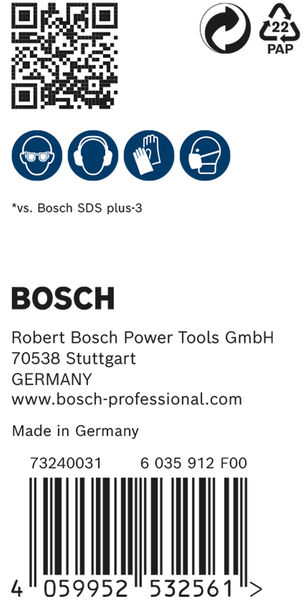 BOSCH EXPERT SDS plus-7X Hammerbohrer, 8 x 100 x 165 mm, 30-tlg.. Für Bohrhämmer