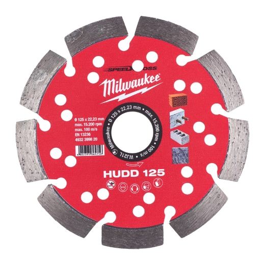 MILWAUKEE für harte Materialien Speedcross Diamanttrennscheibe HUDD 125 mm