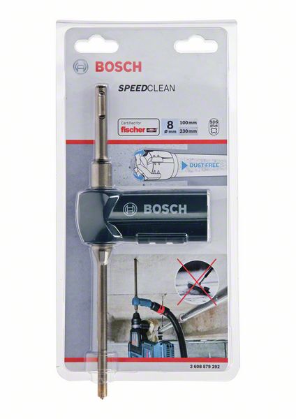 BOSCH Saugbohrer SDS plus-9 Speed Clean, 8 x 100 x 230 mm