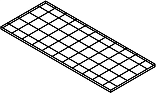 SÄBU Gitterrost f.Gitterrostregal B 800 x T 1200mm STA verz.