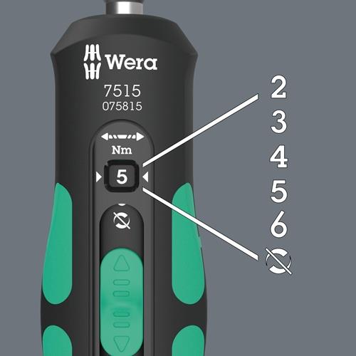 WERA Drehmomentschraubendrehersatz 7515/7 7-tlg.2,3,4,5,6 Nm WERA Drehmomentschraubendrehersatz 7515/7 7-tlg.2,3,4,5,6 Nm