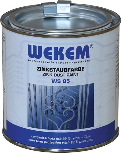 WEKEM Zinkstaubfarbe WS85 dunkelgrau,metallisch ma 375ml Dose WEKEM