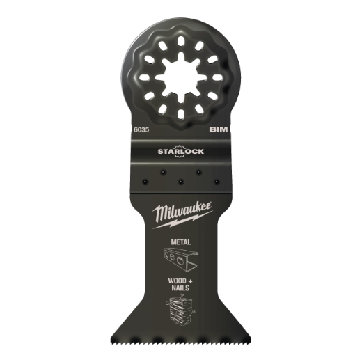 MILWAUKEE 43 x 47 mm Multitool Starlock Bi-Metall Tauchsägeblatt Multimaterial