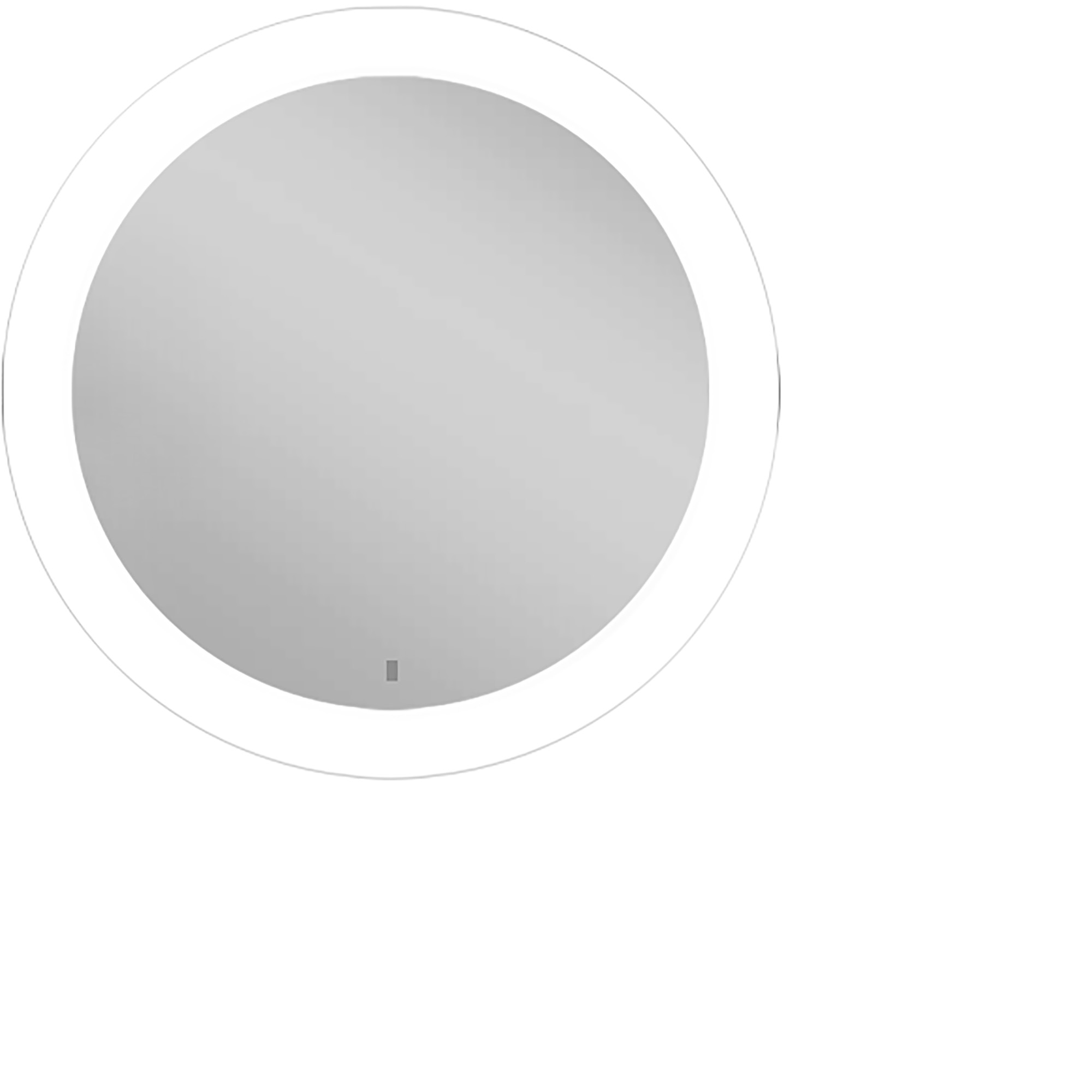 L&S LED-Flächenspiegel RoundQ (Rund), Ø 500mm, Emotion, TLD-Dimmer, 12VDC, 15,9W