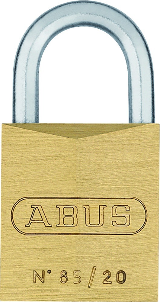 ABUS Zylindervorhangschloss 85, Messing massiv, 02359